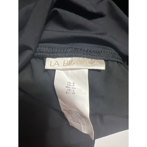 La Blanca Soft Board Swim Shorts Womens Small Pull-On Black NWT $61 - Picture 2 of 4